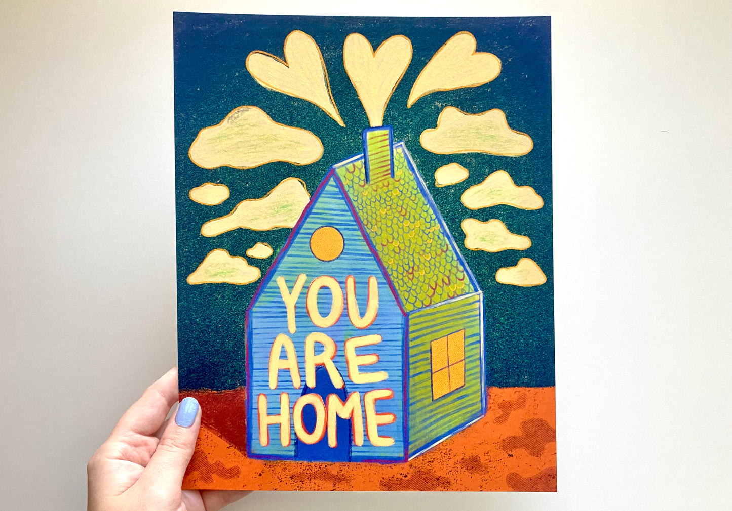 You Are Home Art Print | 8 x 10 Giclée Original Illustration