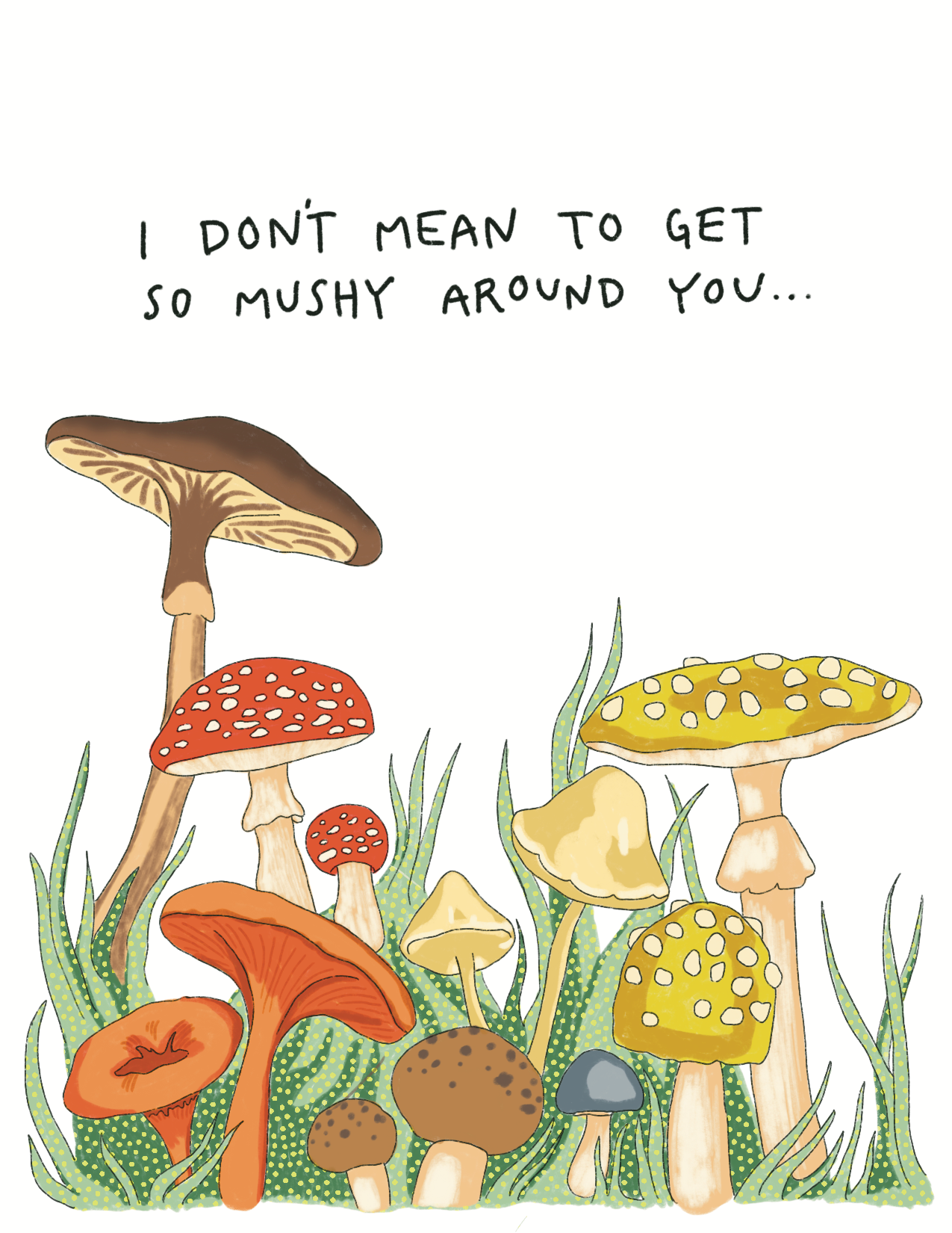 Mushroom Love Greeting Card