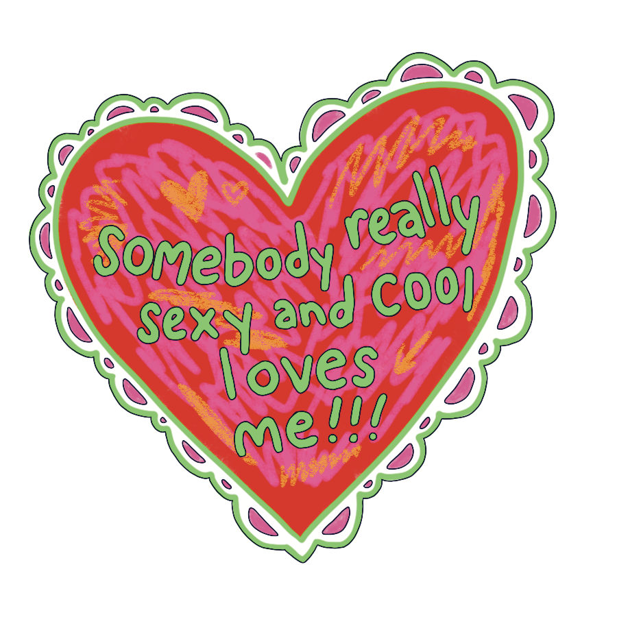 Somebody Loves Me Vinyl Sticker
