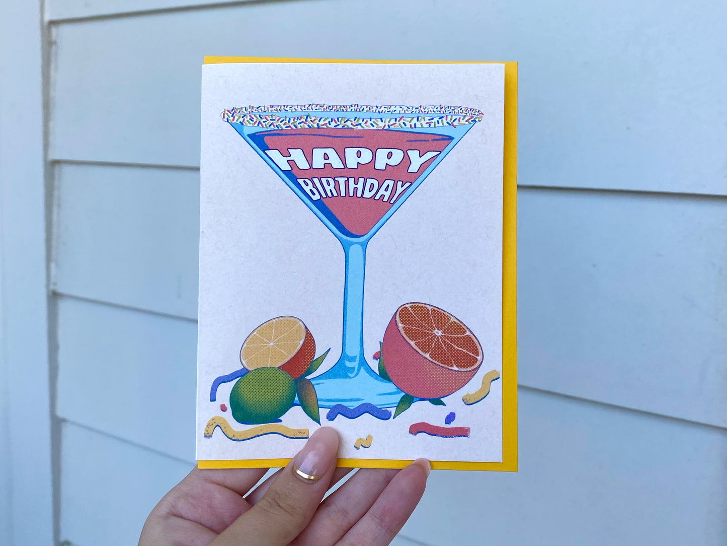 Birthday Martini Greeting Card