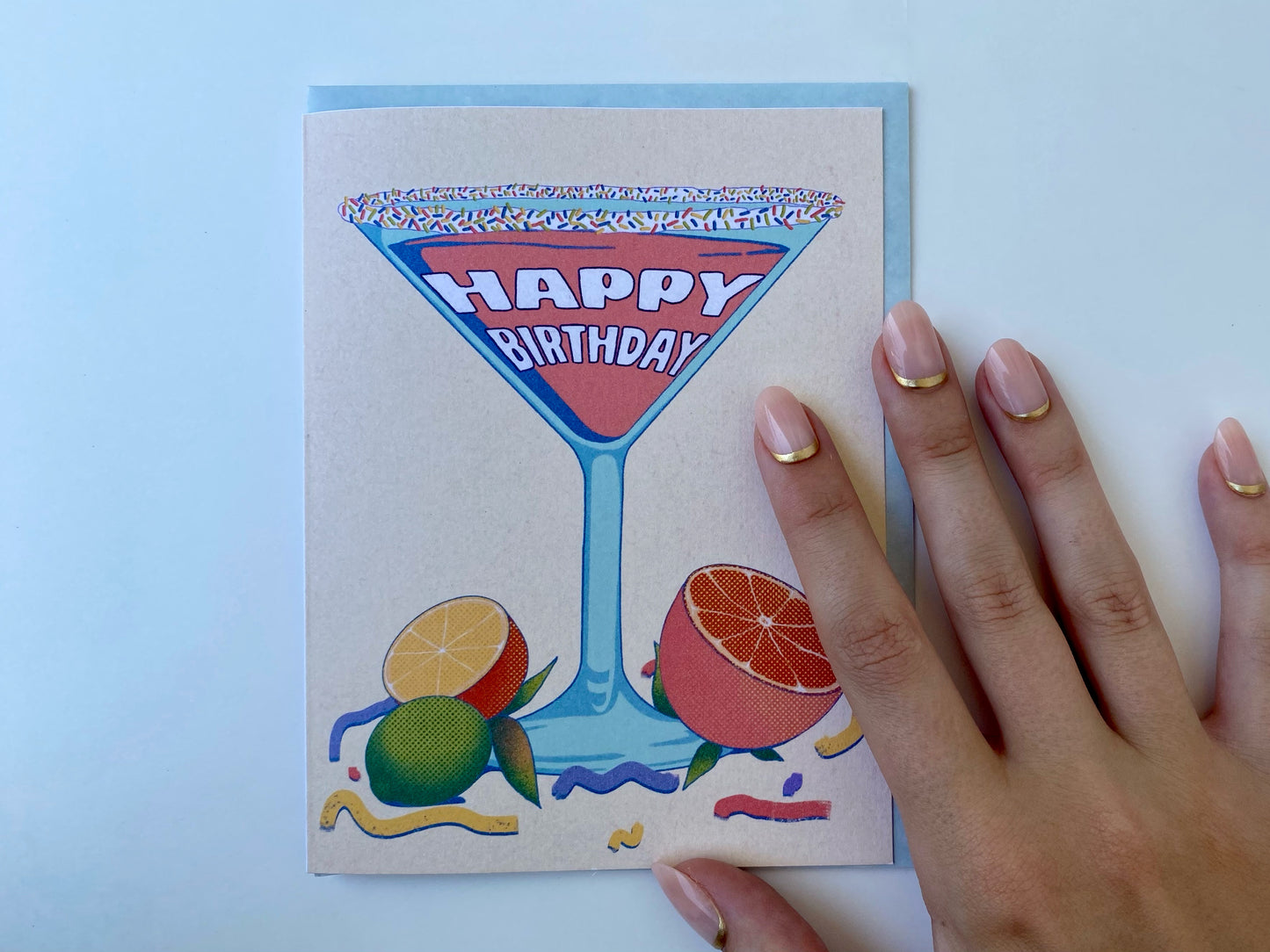 Birthday Martini Greeting Card