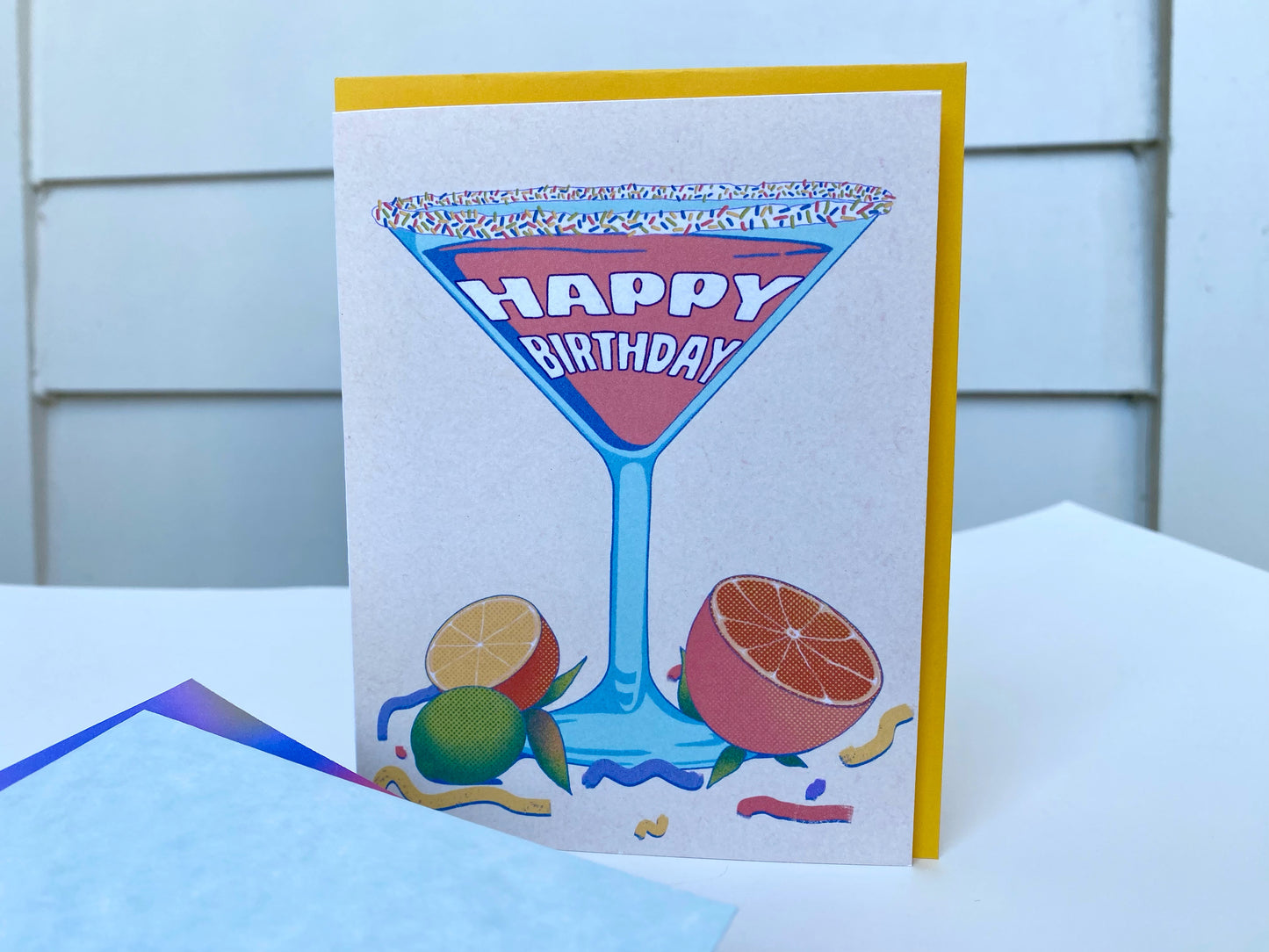 Birthday Martini Greeting Card