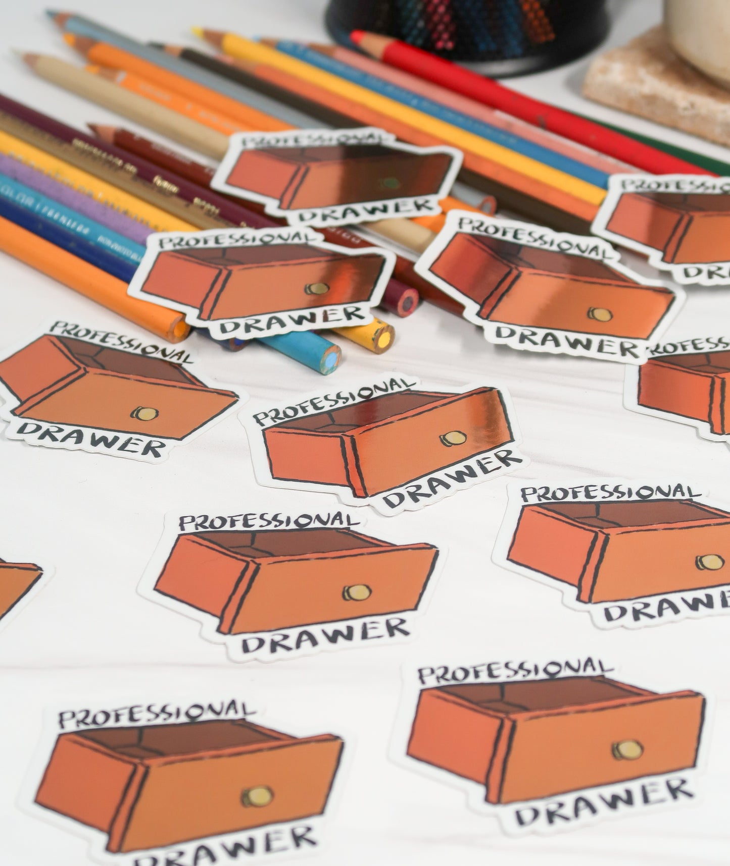 Professional Drawer / Artist Vinyl Sticker