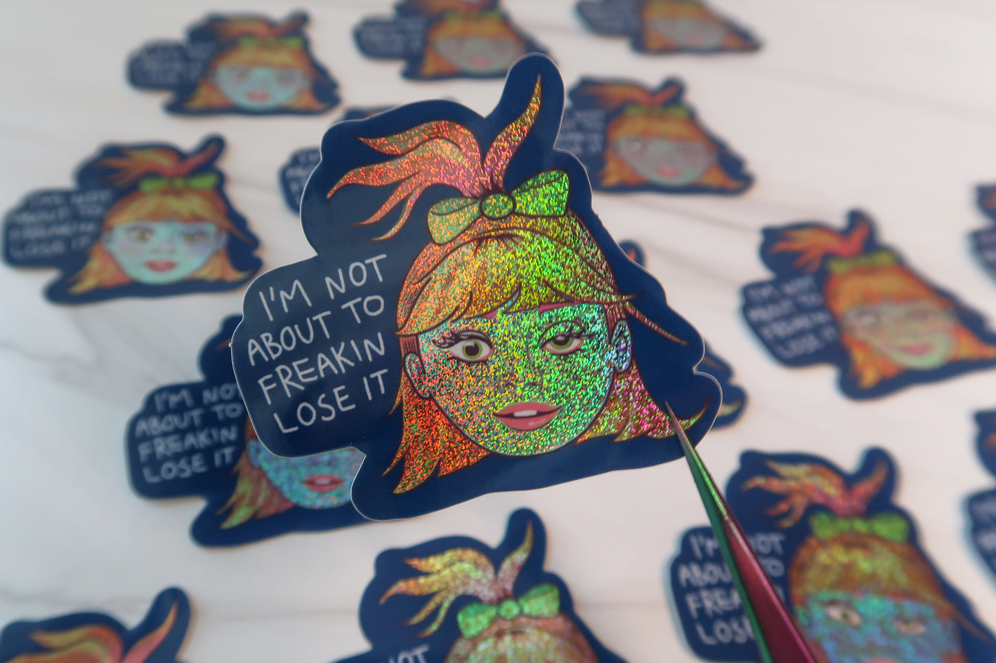 Affirmation Doll Head Vinyl Sticker