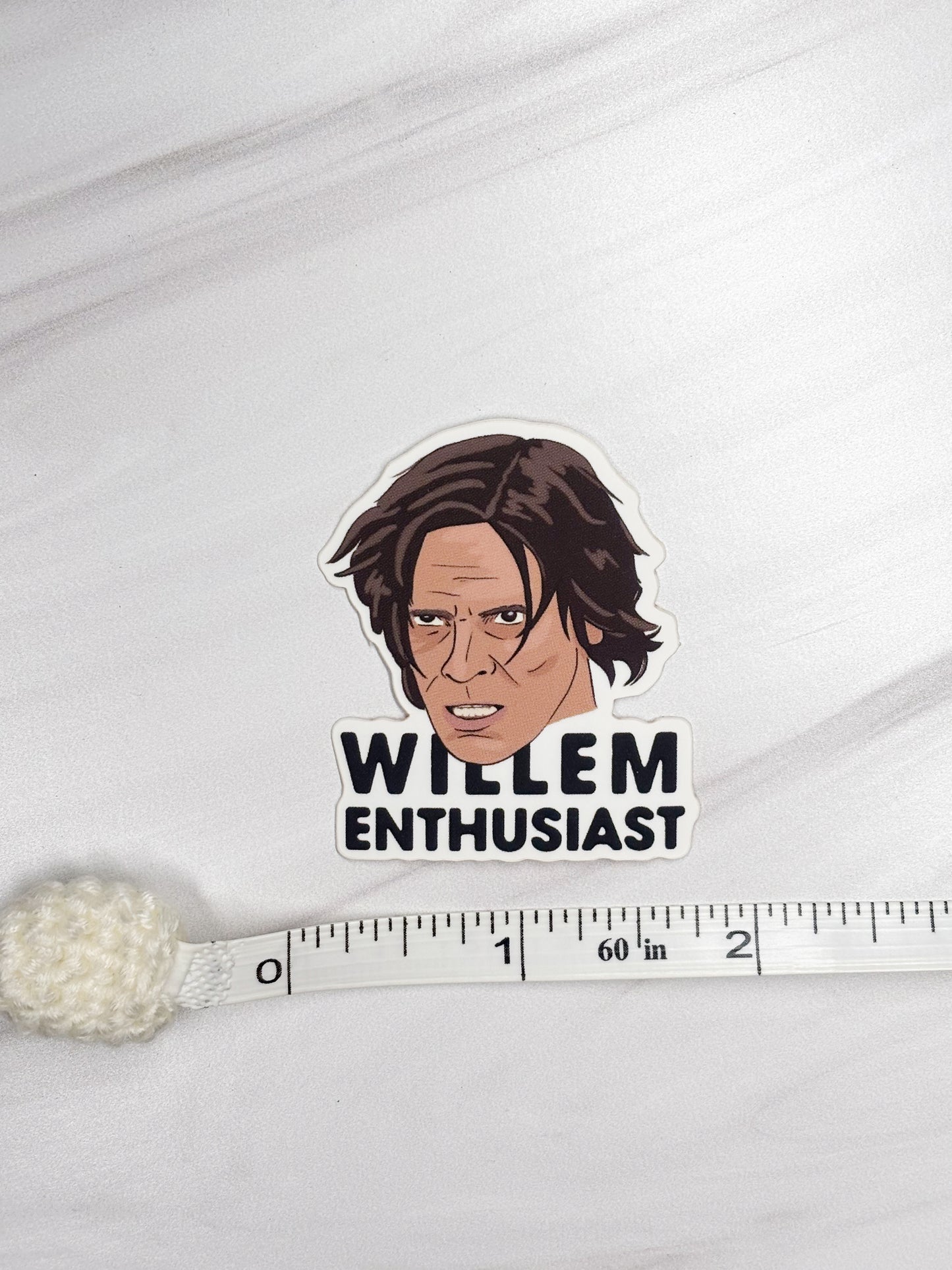 Willem Dafoe Official Fan Club Vinyl Sticker