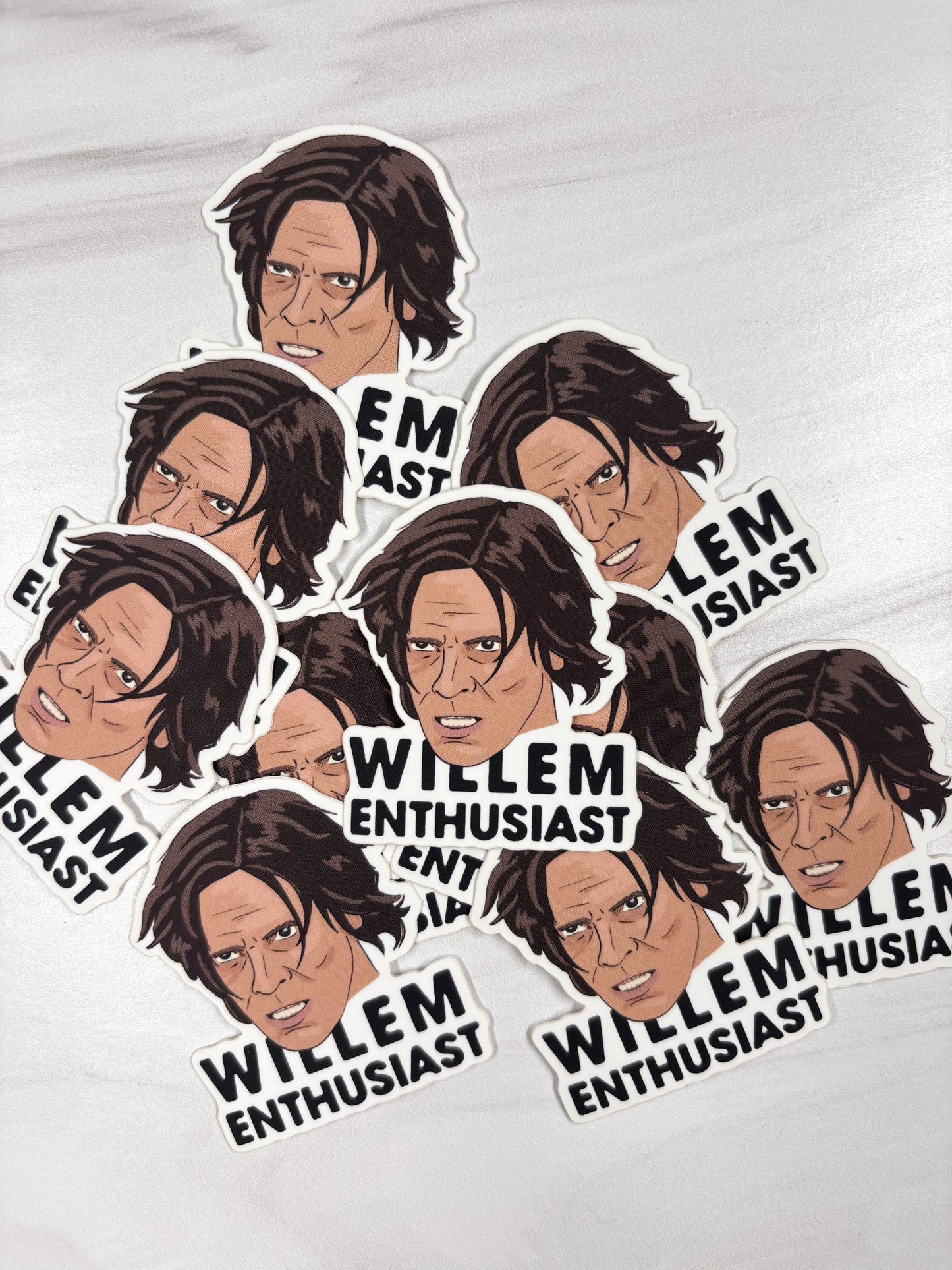 Willem Dafoe Official Fan Club Vinyl Sticker