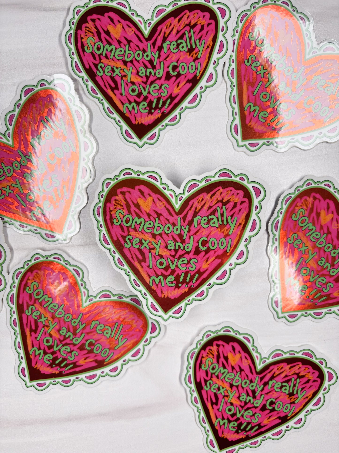 Somebody Loves Me Vinyl Sticker