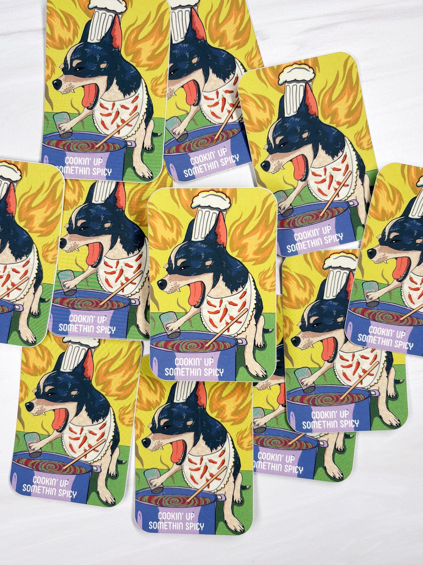Spicy Chef Dog Vinyl Sticker