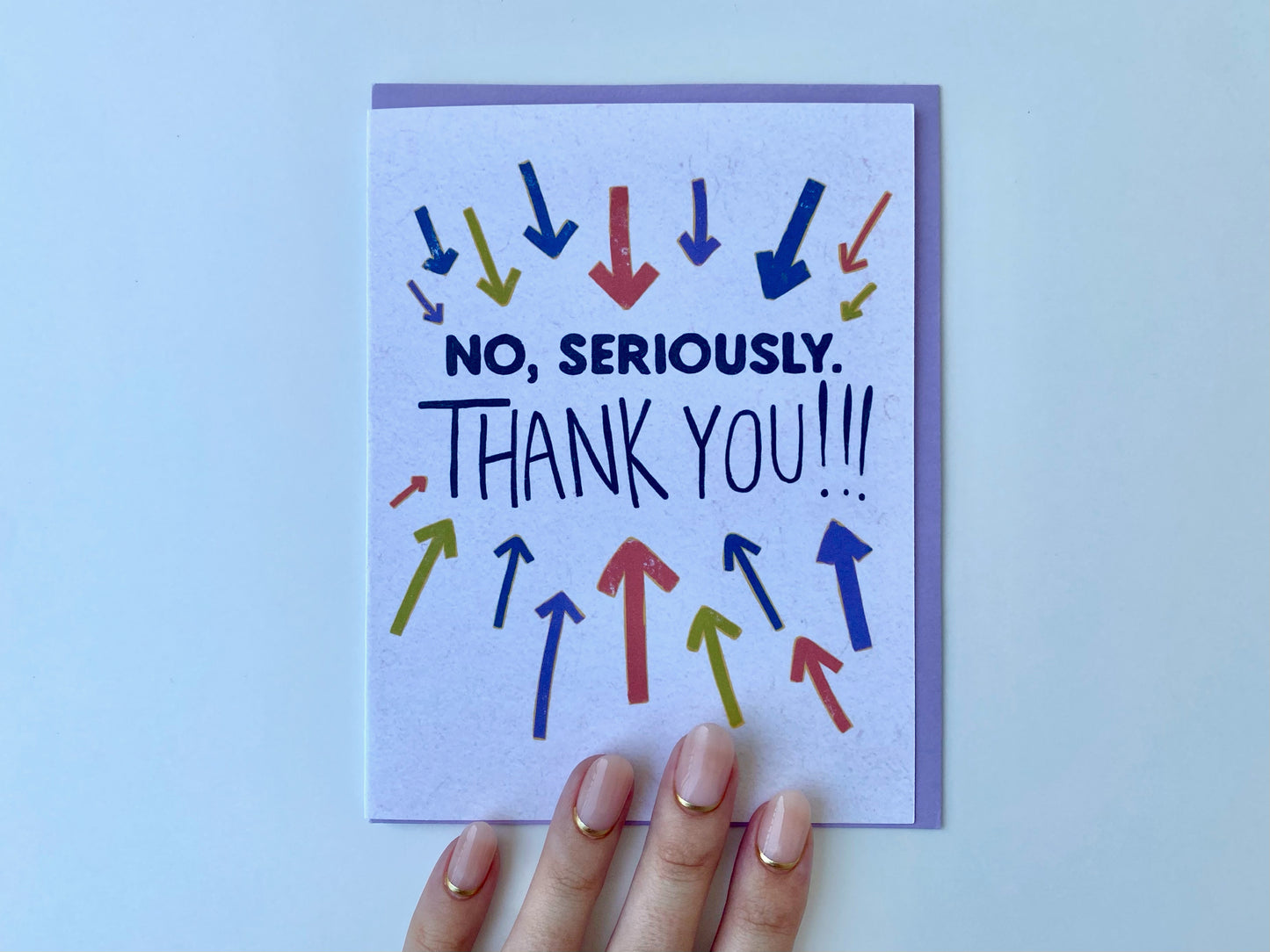 Seriously Thank You Greeting Card
